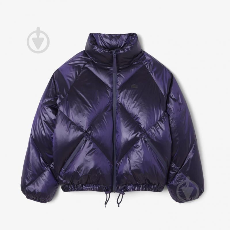 Куртка женская зимняя Lacoste Oversized Water-Repellent Down Jacket BF53266PI р.L фиолетовая - фото 6 Куртка женская зимняя Lacoste Oversized Water-Repellent Down Jacket BF53266PI р.L фиолетовая - фото 6