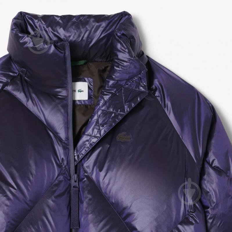 Куртка женская зимняя Lacoste Oversized Water-Repellent Down Jacket BF53266PI р.L фиолетовая - фото 7 Куртка женская зимняя Lacoste Oversized Water-Repellent Down Jacket BF53266PI р.L фиолетовая - фото 7