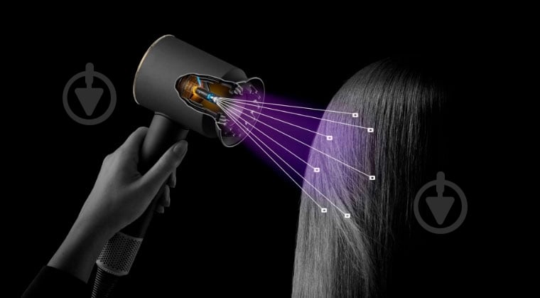 Фен Dyson HD16 Plum/Copper (318135-01) - фото 6