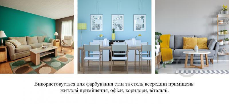Краска латексная водоэмульсионная Triora TR-32 extra matt глубокий мат белый 10 л - фото 3