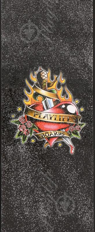 Самокат Playlife Burning Heart черный с белым 850031/1 - фото 6 Самокат Playlife Burning Heart черный с белым 850031/1 - фото 6