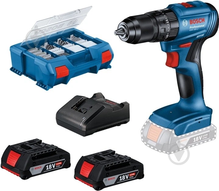 Шуруповерт ударний акумуляторний Bosch Professional GSB 185-LI 0615990N2P