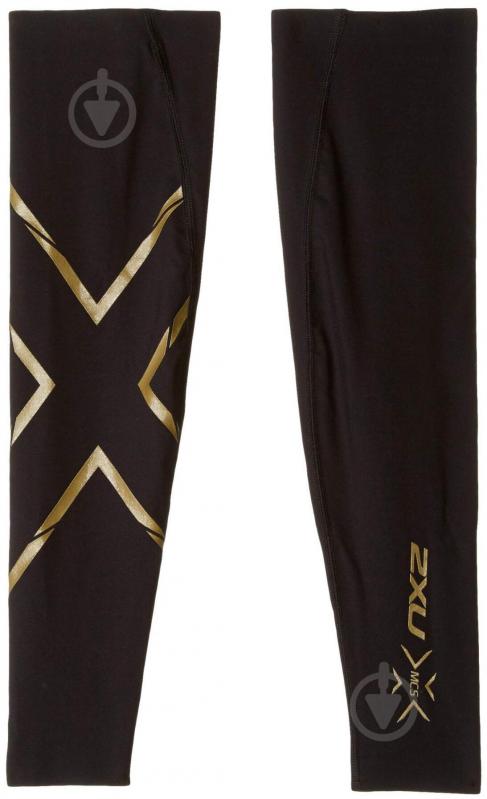 Нарукавники 2XU Force Compression Arm Guards UA3513a_BLK/GLD р.M чорний - фото 4
