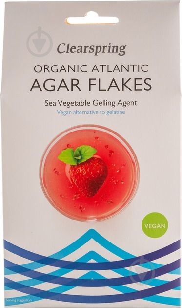 Загуститель Clearspring Агар из морских водорослей органический 30 г - фото 1 Загуститель Clearspring Агар из морских водорослей органический 30 г - фото 1