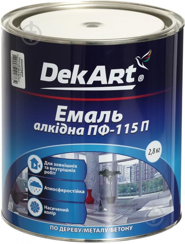 Эмаль DekArt алкидная ПФ-115П шоколадный глянец 2,8 кг - фото 1