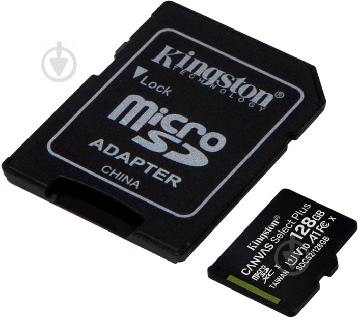 Карта памяти Kingston microSDHC 128 ГБ Class 10 (SDCS2/128GB) Canvas Select Plus UHS-I U1 - фото 2