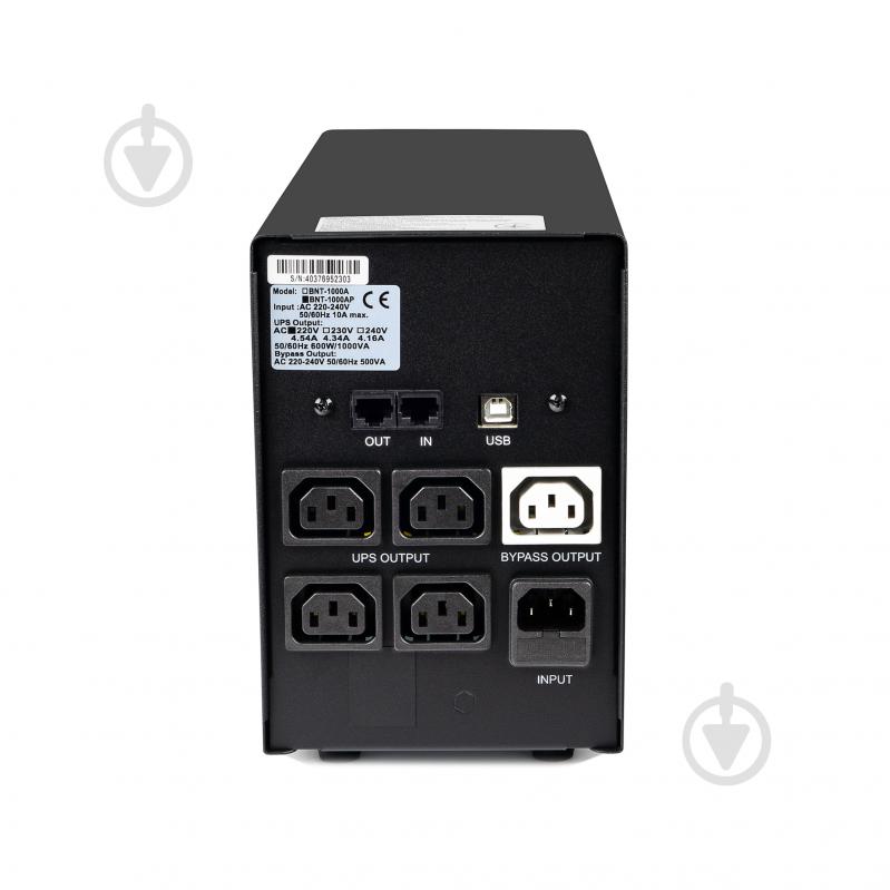 Джерело безперебійного живлення (ДБЖ) Powercom BNT-1200AP IEC BNT-1200AP - фото 3