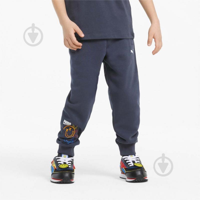 Брюки Puma SW SWEATPANTS 84697343 р. 110 синий - фото 1