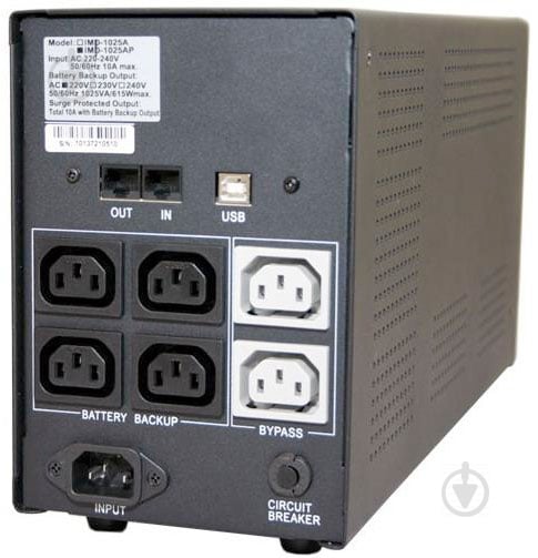 Джерело безперебійного живлення (ДБЖ) Powercom IMD-1025AP LCD - фото 5