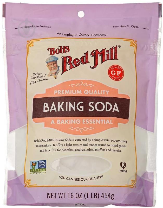 Bob's Red Mill Пищевая сода без глютена 453г - фото 1