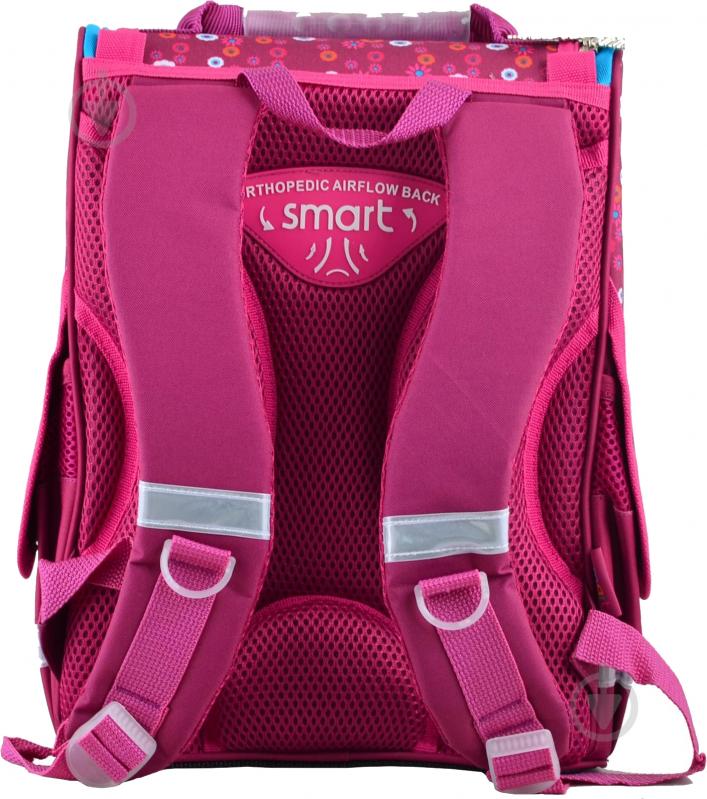 Рюкзак каркасный 1 вересня Flowers red - фото 4