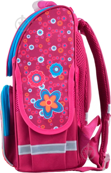 Рюкзак каркасный 1 вересня Flowers red - фото 3