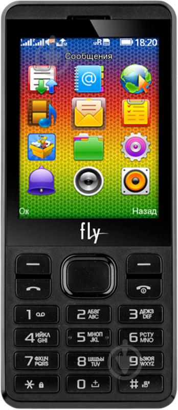 Мобільний телефон Fly FF281 black - фото 1