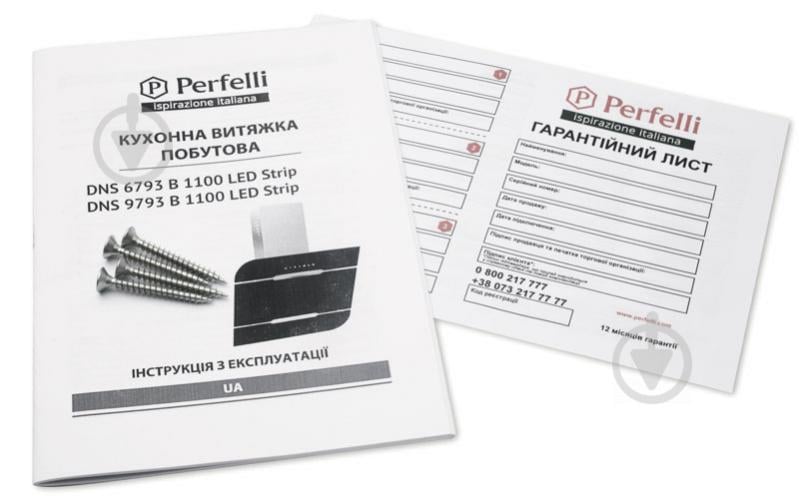 Витяжка Perfelli DNS 6793 B 1100 BL LED Strip - фото 7