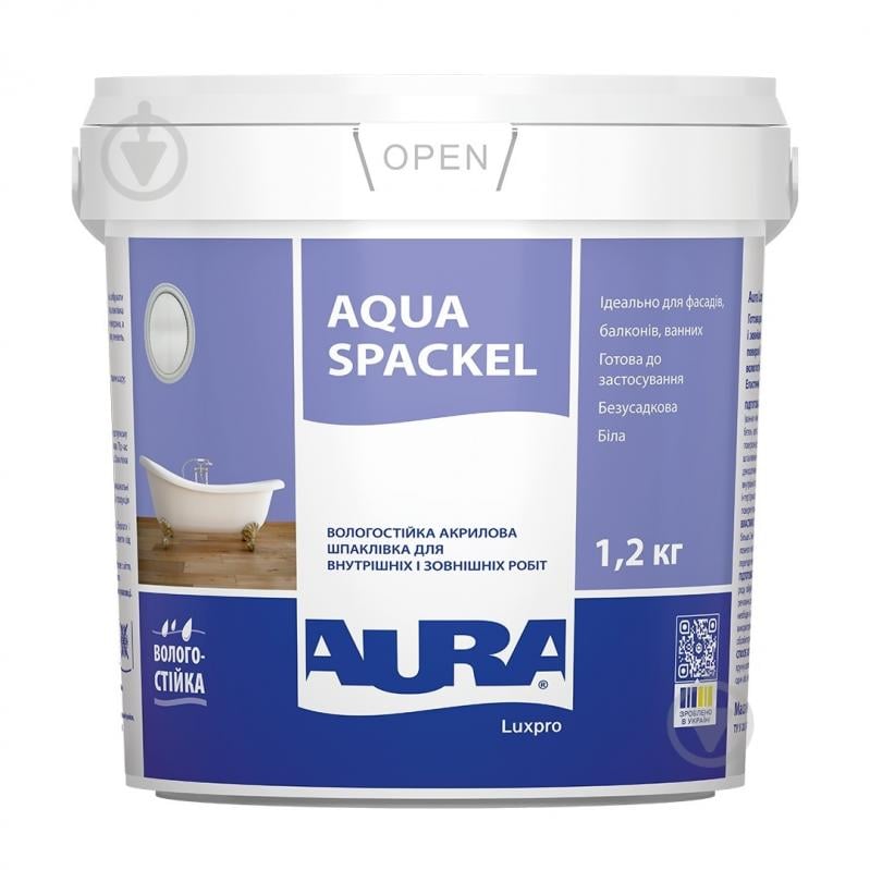 Шпаклівка Aura Luxpro Aqua Spackel 1,2 кг - фото 1