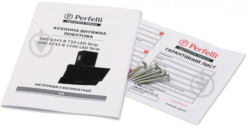 Вытяжка Perfelli DNS 6343 B 750 BL LED Strip - фото 7 Вытяжка Perfelli DNS 6343 B 750 BL LED Strip - фото 7