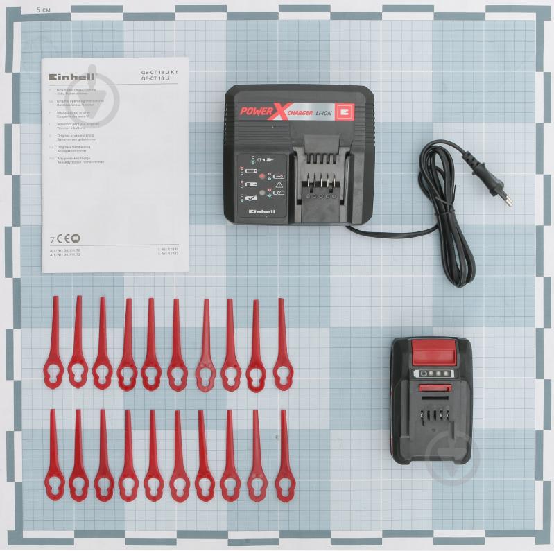 Триммер Einhell X-Change GE-CT 18 Li Kit - фото 11