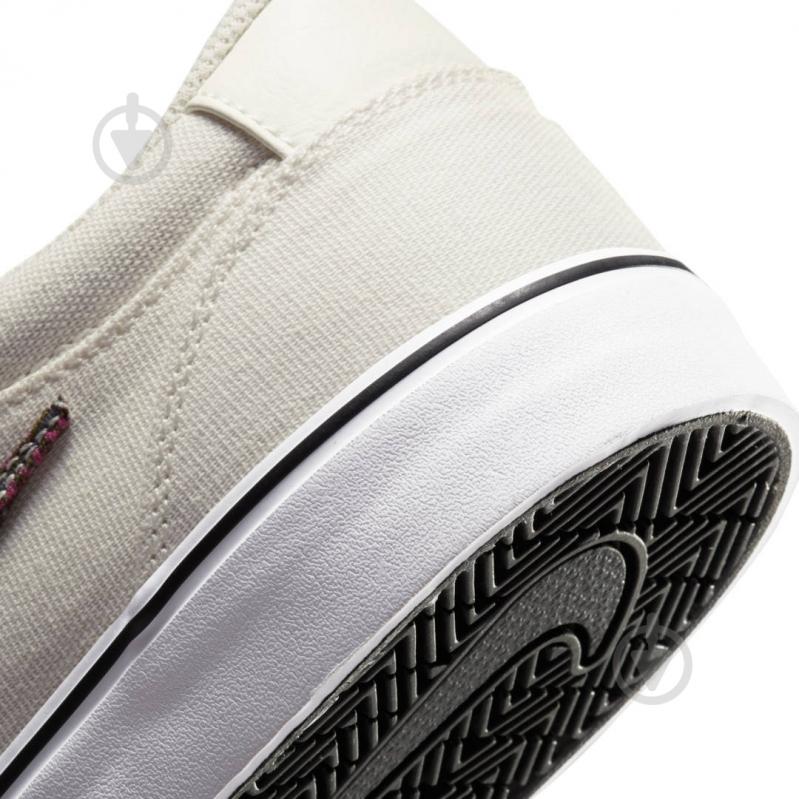 Кроссовки женские демисезонные Nike SB CHRON 2 CNVS PRM DM3513-100 р.45 белые - фото 10