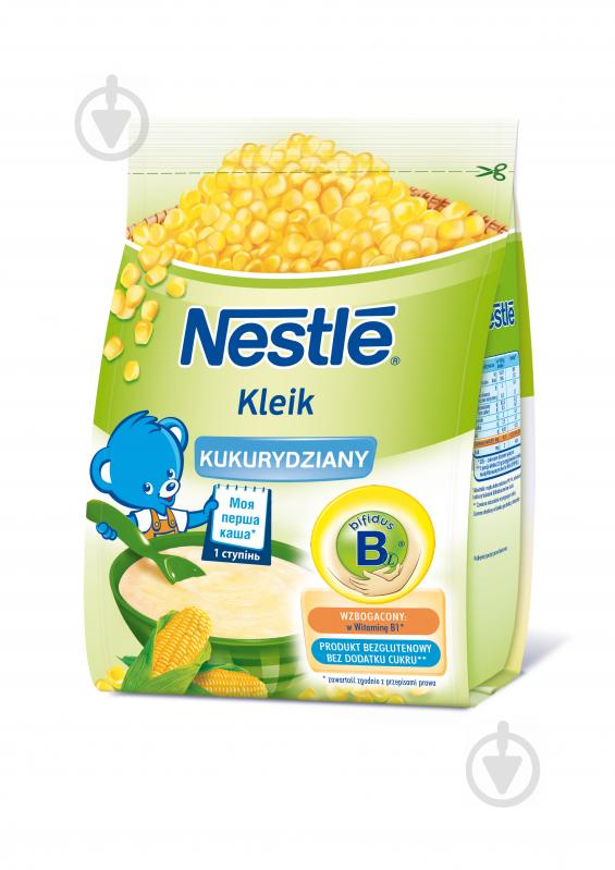 Каша безмолочна Nestle від 6 місяців Kleik кукурудзяна з біфідобактеріями 160 г - фото 1