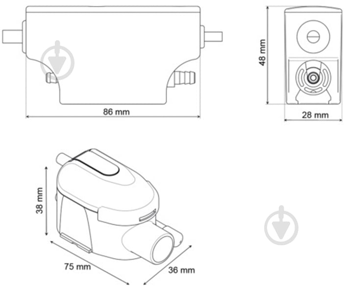 Насос для відводу конденсату SICCOM Mini Flowatch 2 - фото 4