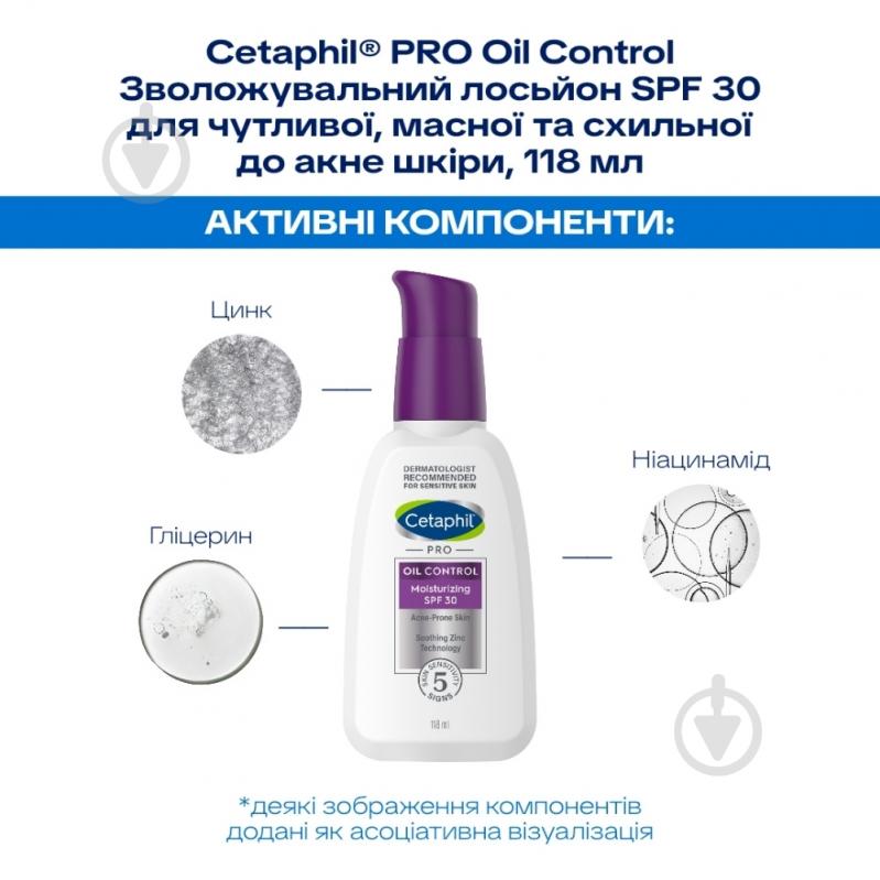 Лосьон Cetaphil PRO Oil Control PRO Oil Control SPF 30 118 мл - фото 2