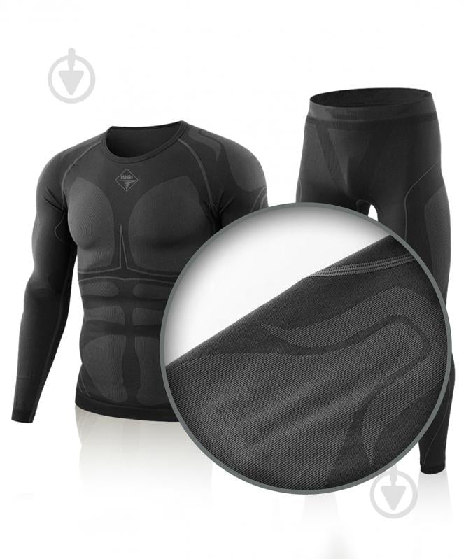 Термобелье 1991 ТМ бесшовная, комплект, 34123-JA-09-3-B-XL р.XL black - фото 5