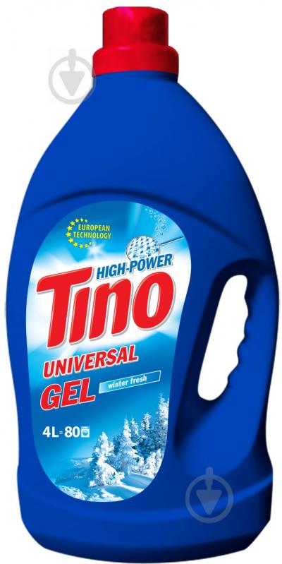 Гель для машинной и ручной стирки Tino High-Power Winter fresh 4 л - фото 1