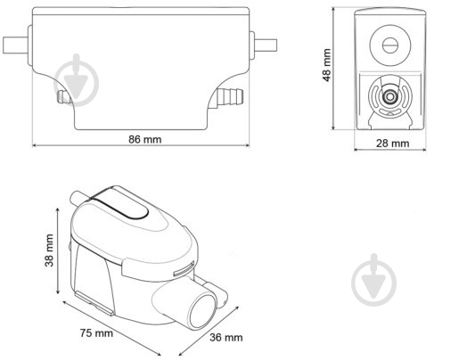 Насос для відводу конденсату Mini Flowatch 2 DUO - фото 3