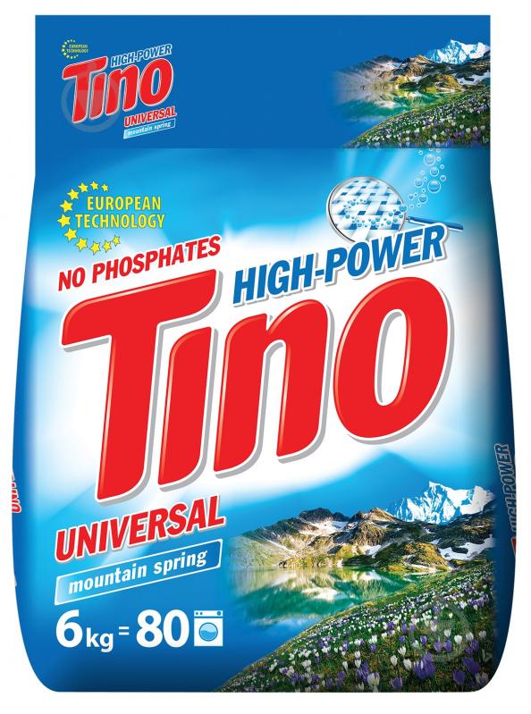 Стиральный порошок для машинной и ручной стирки Tino High-Power Mountain spring 6 кг - фото 1