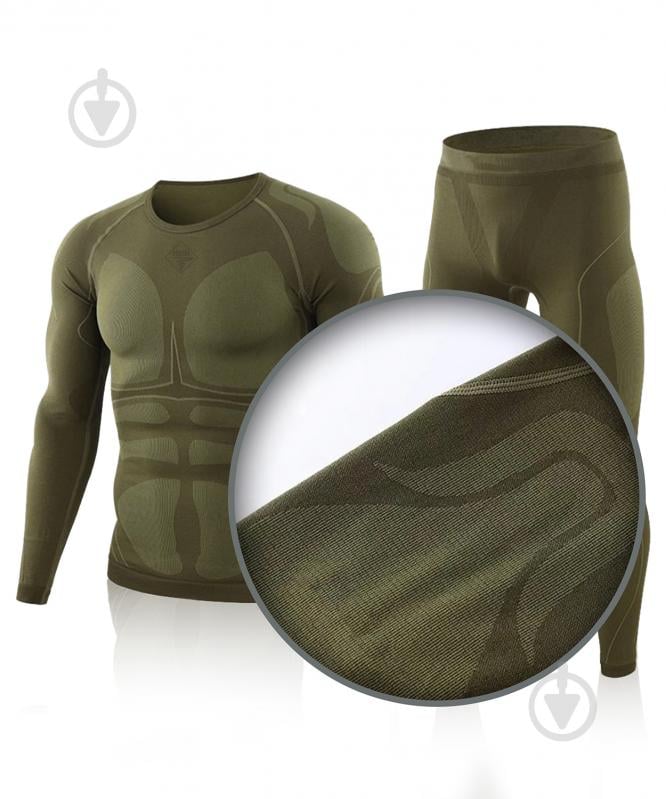 Термобілизна 1991 ТМ безшовна, комплект, 34123-JA-09-3-G-M р.M зелений - фото 5