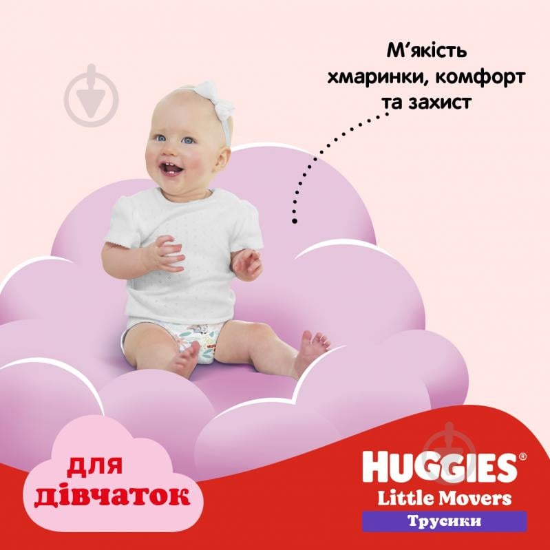 Підгузки-трусики Huggies Girl 4 9-14 кг 52 шт. - фото 13