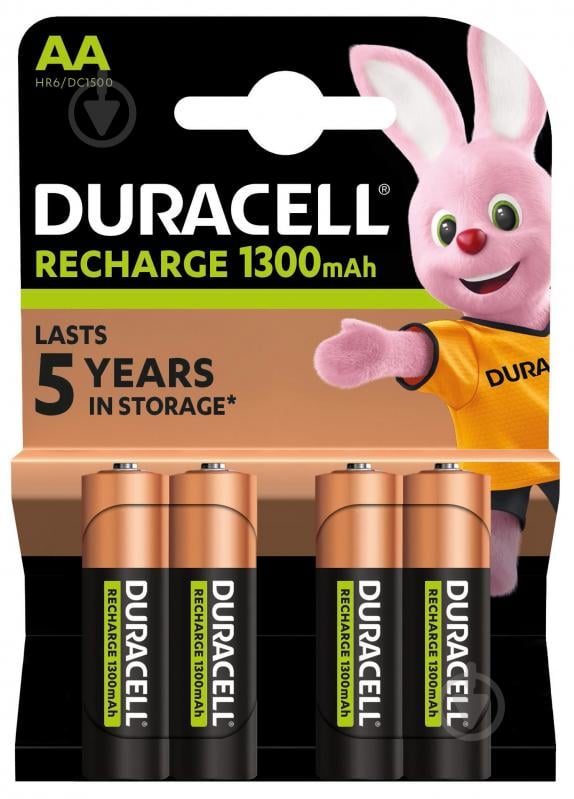 Аккумуляторы Duracell 1300 mAh 1/2AA 4 шт. - фото 2