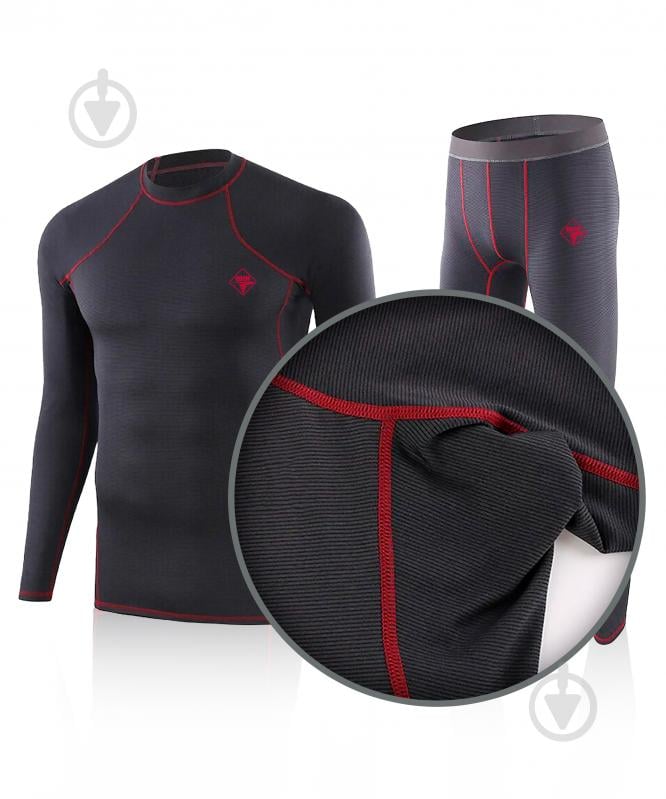 Термобелье 1991 ТМ "Thermo Shield" на флисе 34123-JA-09-2-B-3XL р.3XL black - фото 3