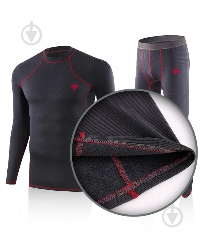 Термобелье 1991 ТМ "Thermo Shield" на флисе 34123-JA-09-2-B-3XL р.3XL black - фото 5