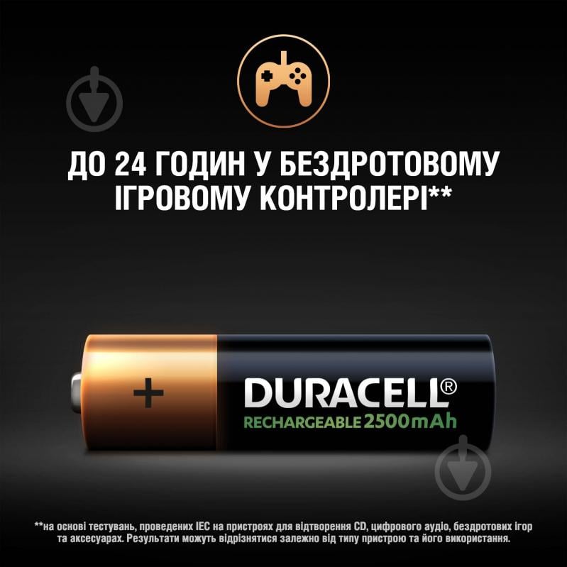 Аккумуляторы Duracell 2500 mAh 1/2AA 4 шт. - фото 12