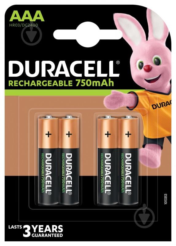 Аккумуляторы Duracell 750mAh AAA (мизинчиковые) 4 шт. - фото 2