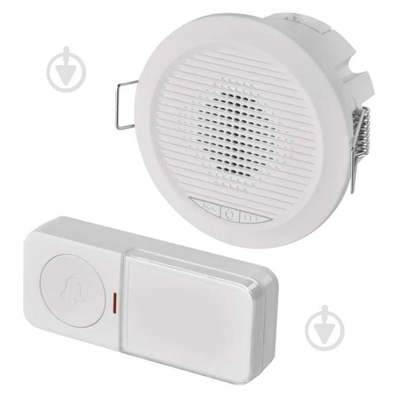 Дзвінок дверний Emos дротовий/бездротовий білий P57103 - фото 1