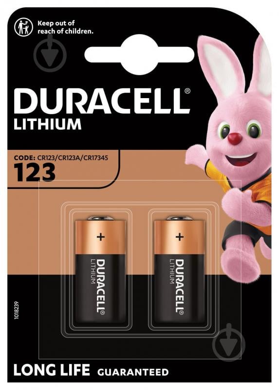 Батарейка Duracell літієва Ultra High Power CR123 2 шт. - фото 2