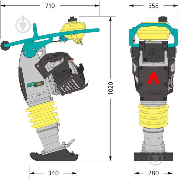 Вібронога Ammann ATR 60P - фото 9