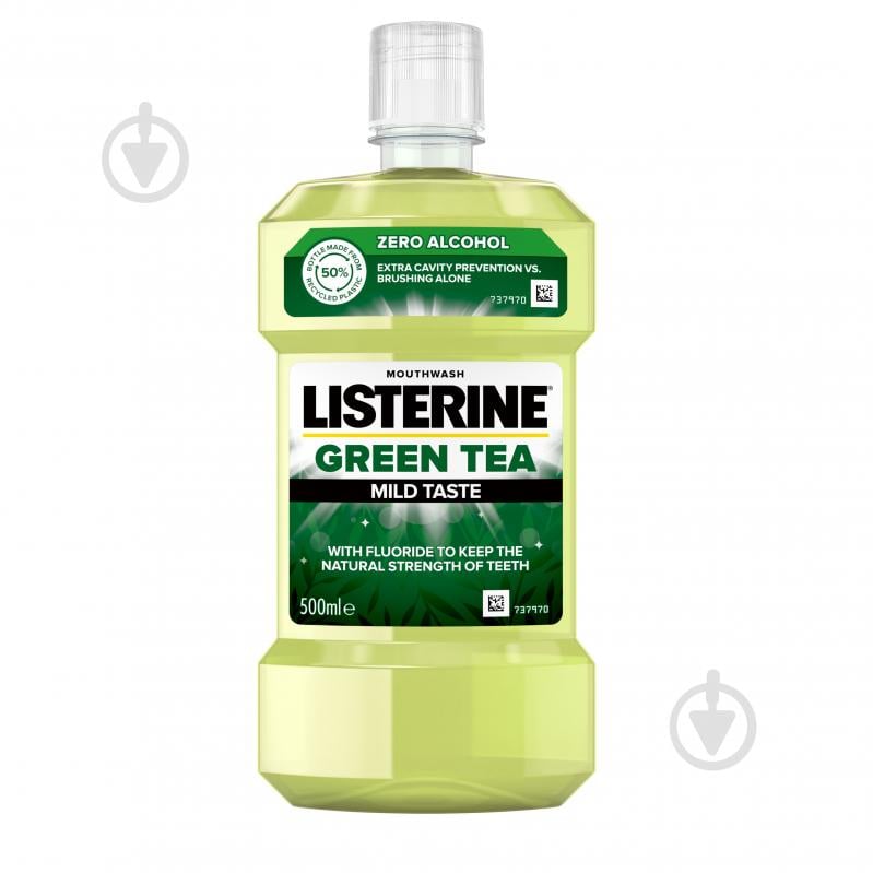 Ополаскиватель для полости рта Listerine Зеленый чай 500 мл - фото 1