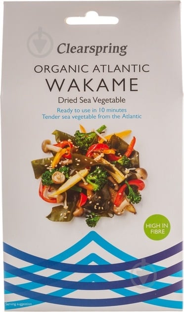 Водоросли Clearspring Вакаме сушеные органические 25 г - фото 1 Водоросли Clearspring Вакаме сушеные органические 25 г - фото 1