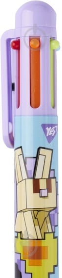 Ручка шариковая YES Minecraft Spring 0,7 мм 6 цветов - фото 2