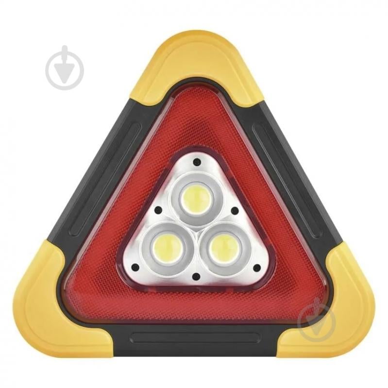 Ліхтар світлодіодний Emos трикутник безпеки Li-Ion 350 Lm чорно-жовтий P4010 - фото 4