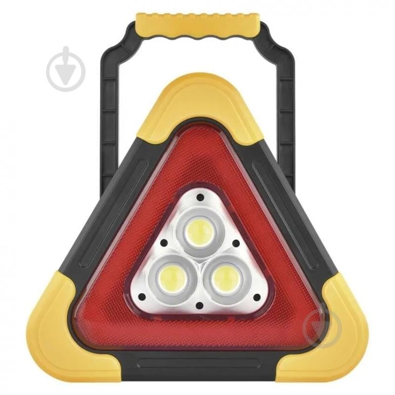 Ліхтар світлодіодний Emos трикутник безпеки Li-Ion 350 Lm чорно-жовтий P4010 - фото 9