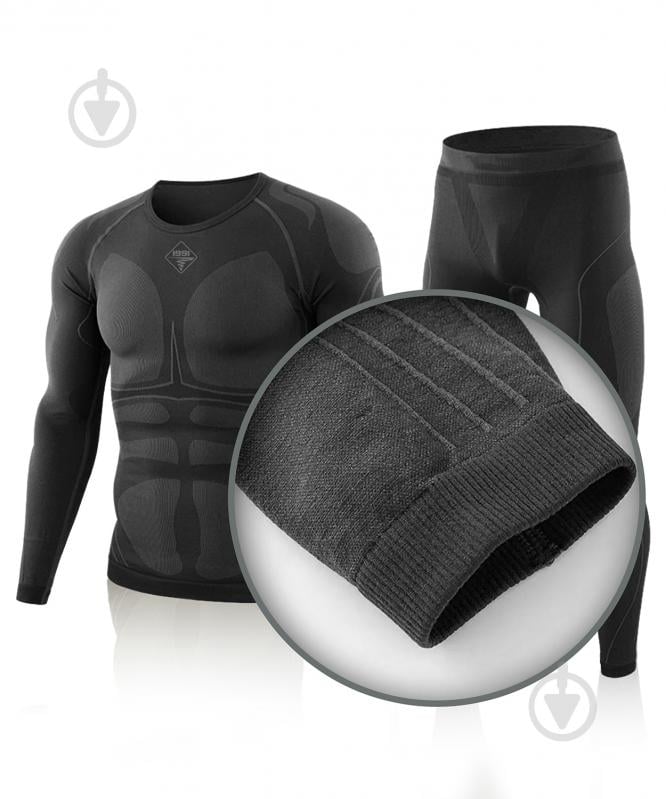 Термобілизна 1991 ТМ безшовна, комплект, 34123-JA-09-3-B-M р.M black - фото 4