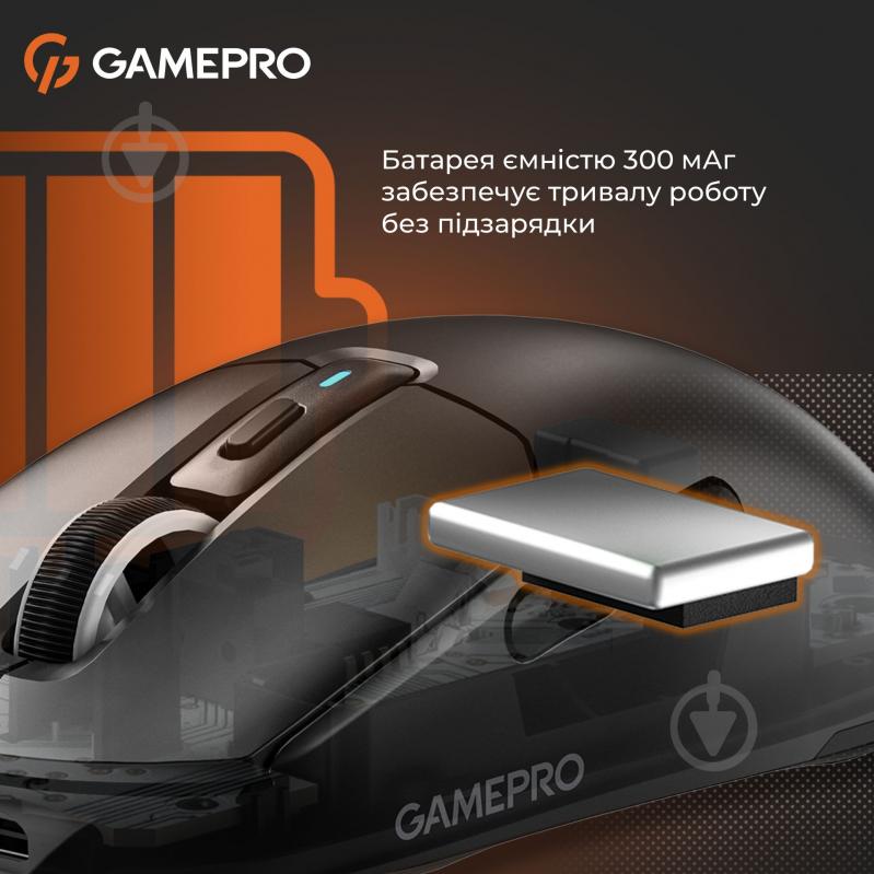 Мишка бездротова GamePro Genesis Airmaster black (GM167B) - фото 14 Мишка бездротова GamePro Genesis Airmaster black (GM167B) - фото 14