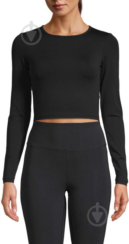 Топ Casall CROP LONG SLEEVE 21168-901 р.40 чорний - фото 2