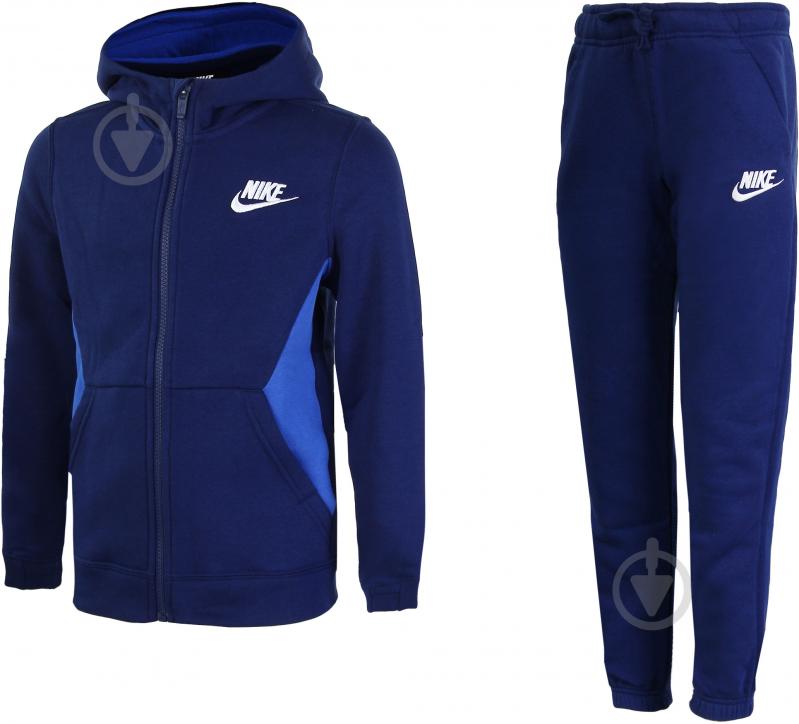 Спортивний костюм Nike B NSW TRK SUIT BF CORE 939626-478 синій - фото 1