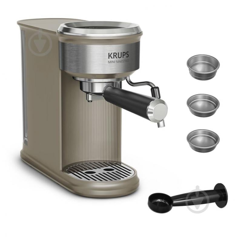 Кофеварка рожковая Krups Mini Maestro XP350AE0 - фото 11