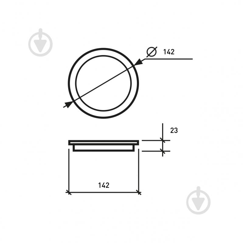 Світильник світлодіодний Eurolamp Downlight 12 Вт білий LED-DLR-12/4(new) - фото 3